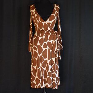 Moschino Cheap & Chic Giraffe Printed Wrap Dress - Italy